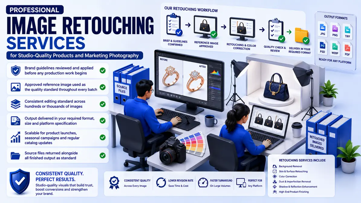 Image Retouching Services workflow and quality review