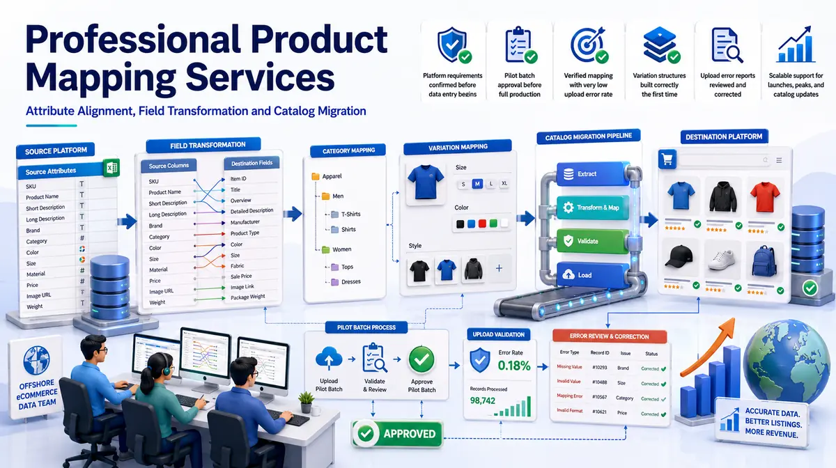 Product Mapping Services workflow and quality review
