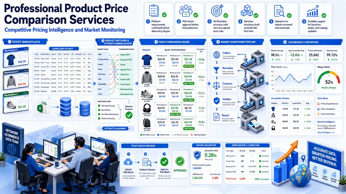 Product Data Services workflow and quality review